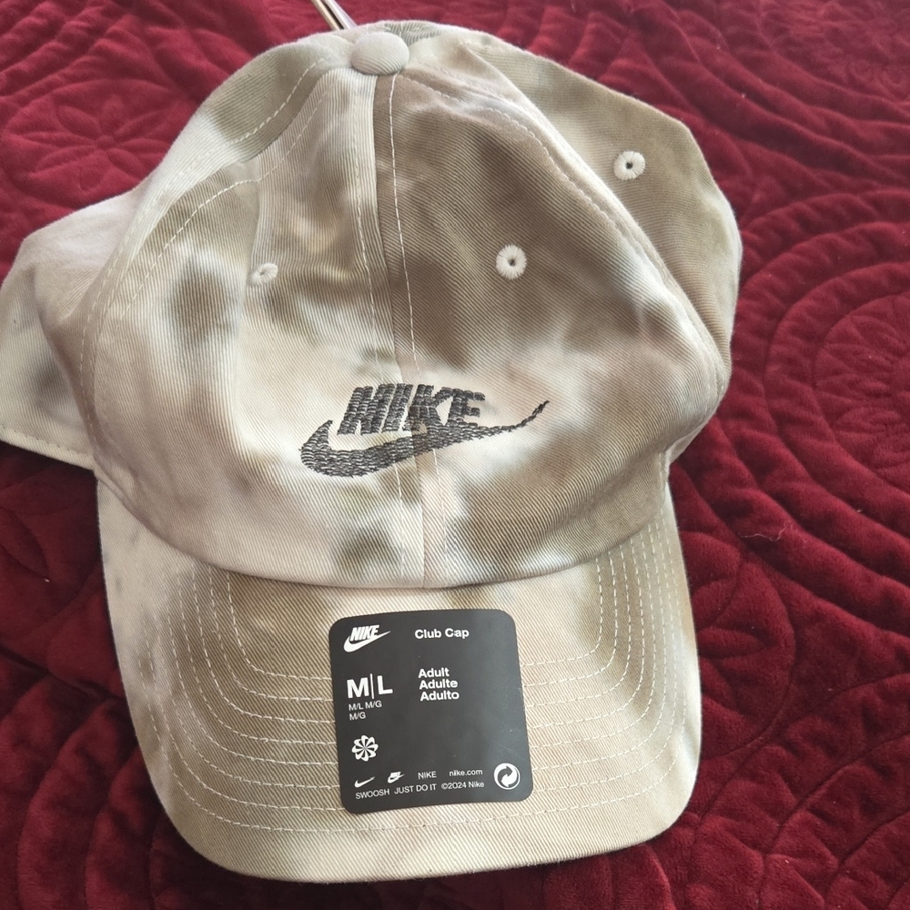 Nike Olive Tie-Dye Cap Color Olive..cream Unisex